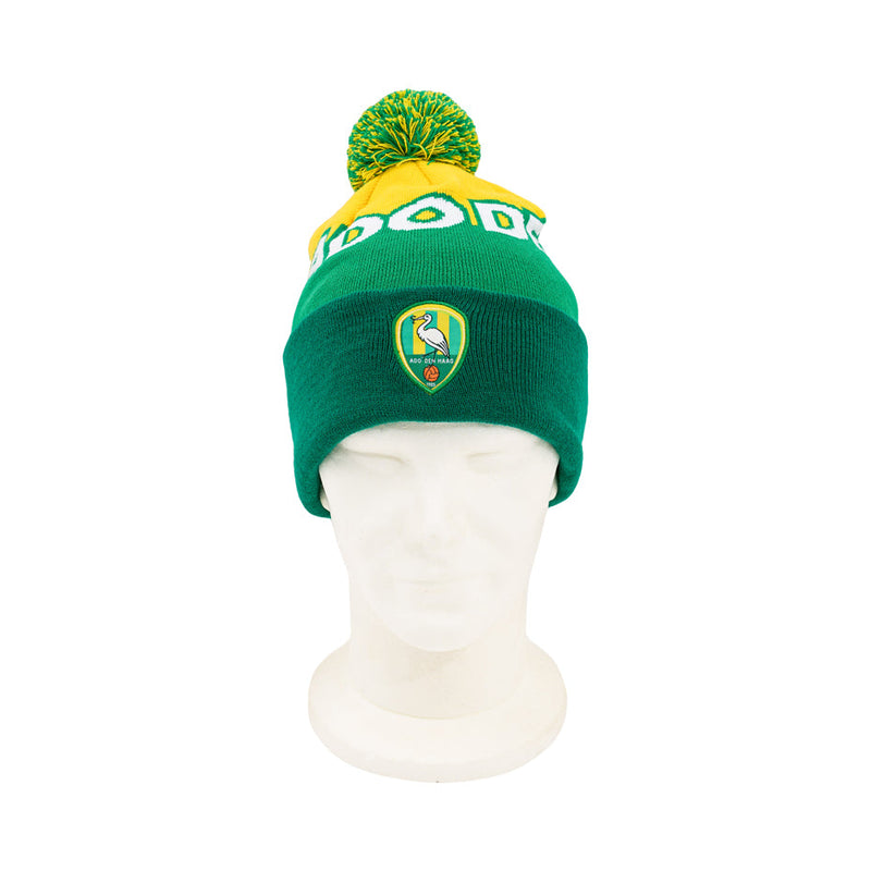 ADO Muts (Groen/Geel) met pompom