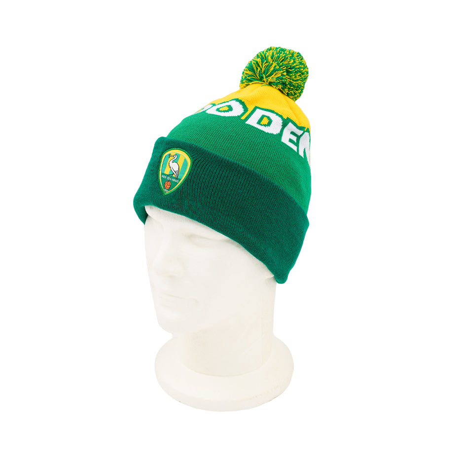 ADO Muts (Groen/Geel) met pompom