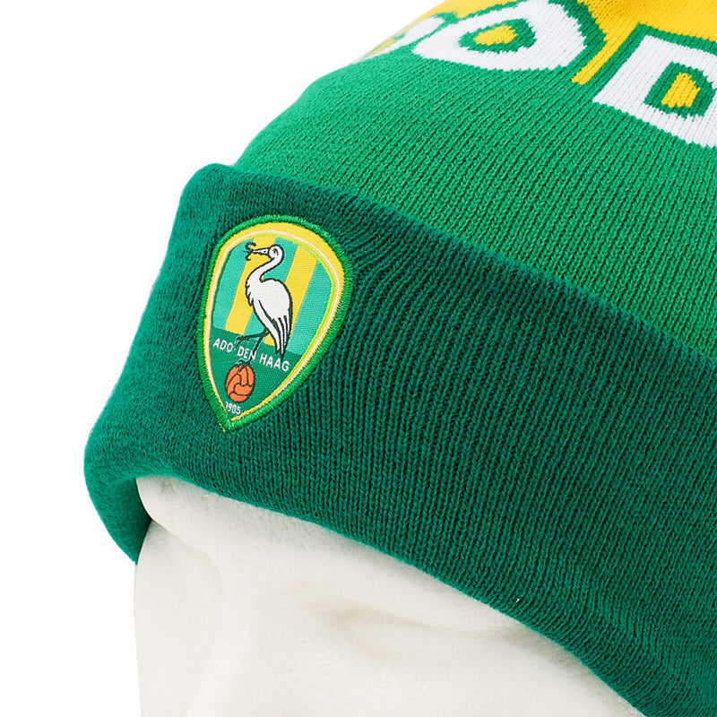 ADO Muts (Groen/Geel) met pompom