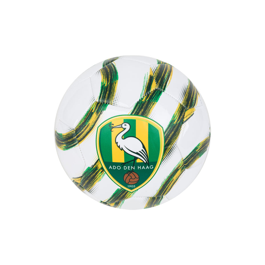 ADO Voetbal Wit - Verfstrepen (maat 5)