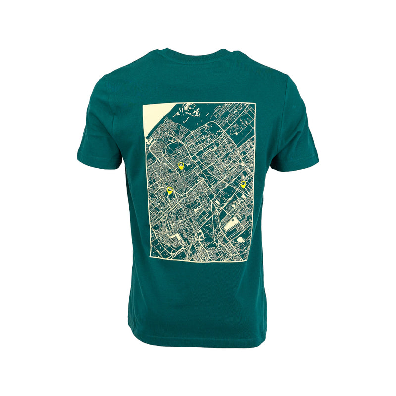 ADO T-Shirt Kaart Den Haag (Groen)