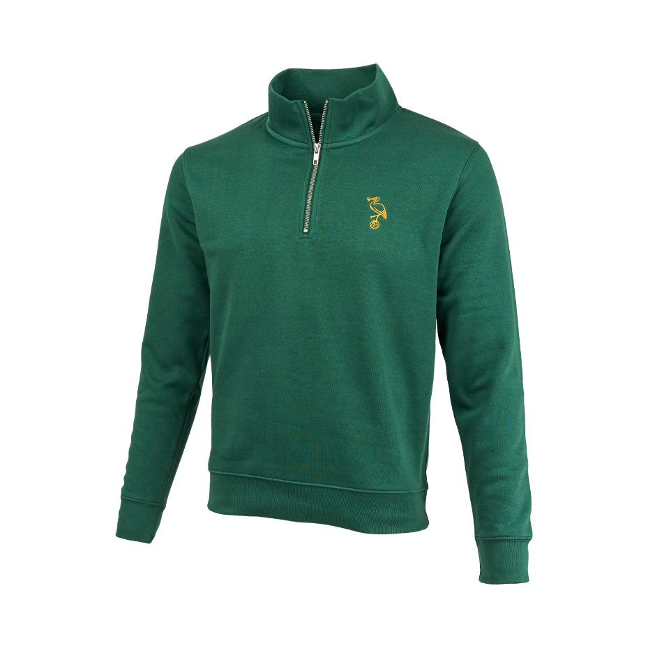 ADO Quarter Zip met Ooievaar (Groen)