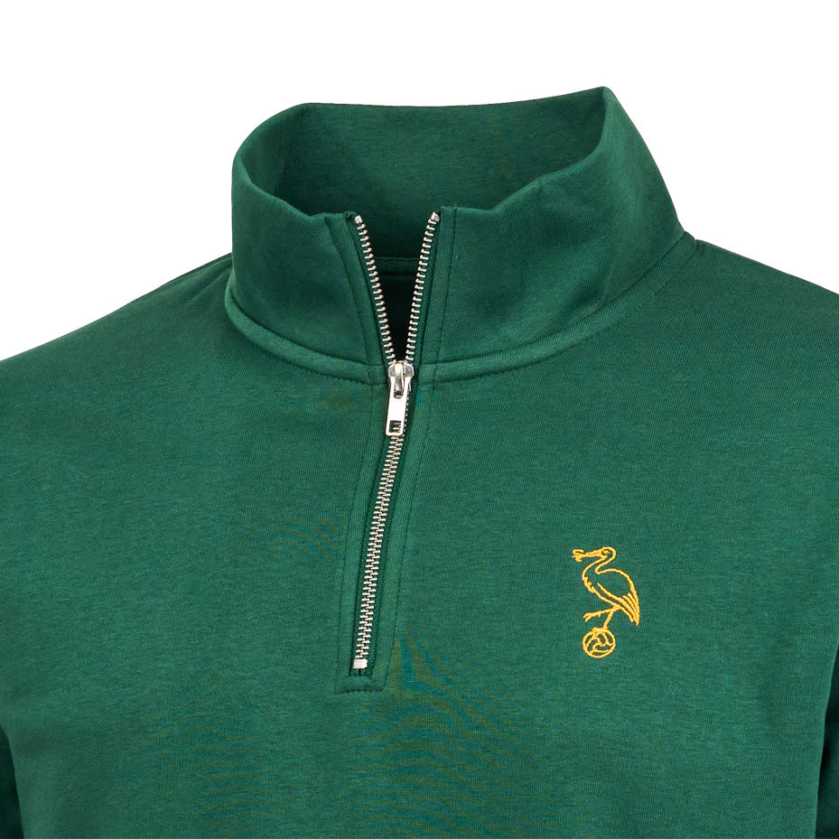 ADO Quarter Zip met Ooievaar (Groen)