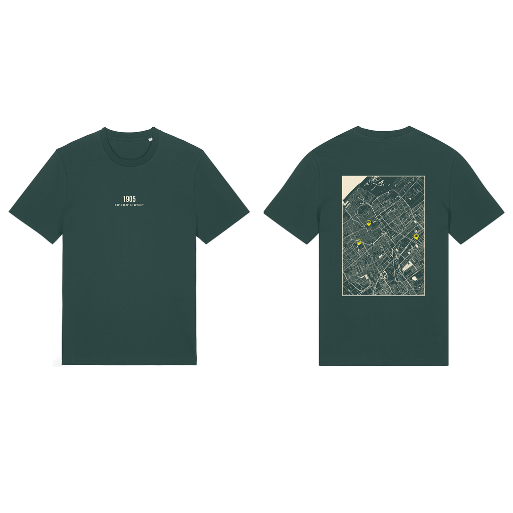 ADO T-Shirt Kaart Den Haag (Groen)