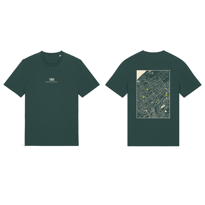 ADO T-Shirt Kaart Den Haag (Groen)